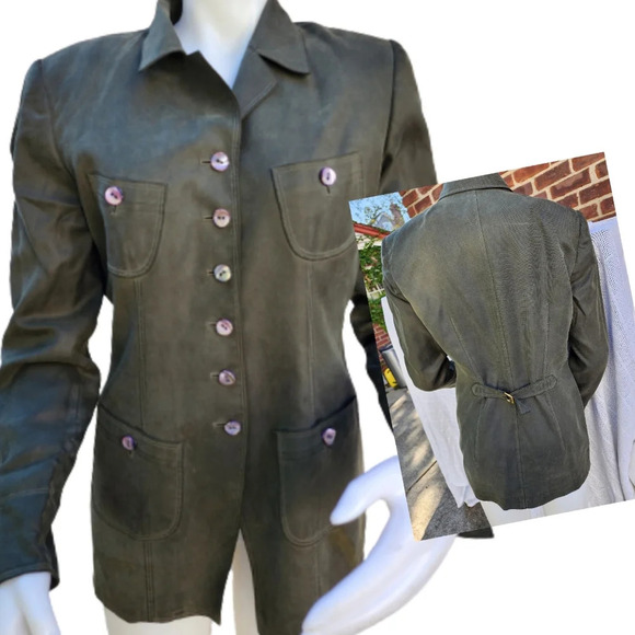 Dana Buchman Military Style vintage jacket 8 - Picture 1 of 14